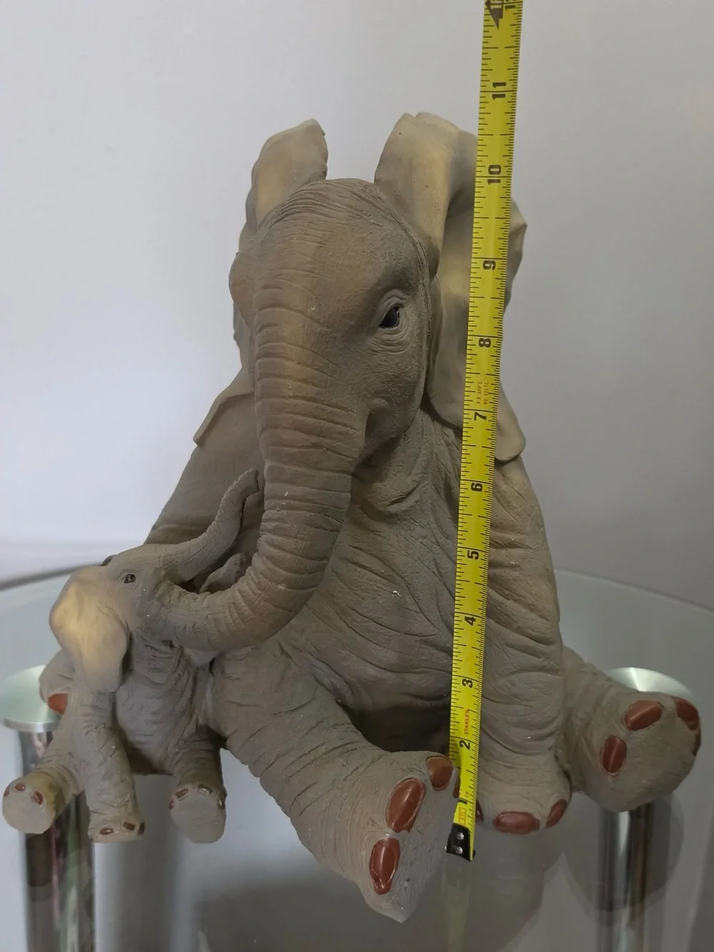 Vintage paw prints tuskers elephants mother & child rise and fall rare